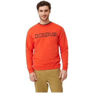 Dondup, Heren, Sweatshirts & Hoodies, Oranje, Maat: XL