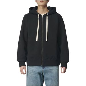 Jil Sander, Heren, Sweatshirts & Hoodies, Zwart, Maat: M