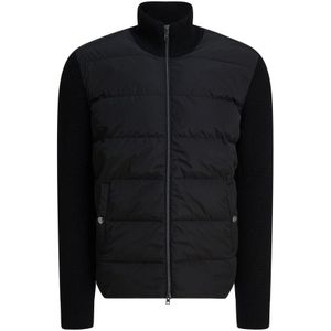 Herno, Heren, Jassen, Zwart, Maat: L Wol,