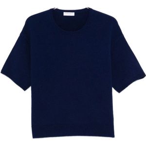 Majestic Filatures, Dames, Tops, Blauw, Maat: M