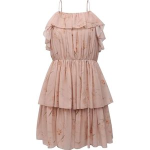 Celine, Dames, Jurken, Roze, Maat: XS Chiffon,