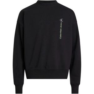 Calvin Klein, Heren, Sweatshirts & Hoodies, Zwart, Maat: XS