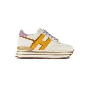 Hogan Beige Platform Sneaker , Multicolor , Dames , Maat: 38 1/2 EU
