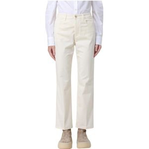 Fabiana Filippi, Dames, Broeken, Wit, Maat: XS Katoen,