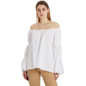 Giorgio Grati, Dames, Blouses & Shirts, Wit, Maat: M Katoen,