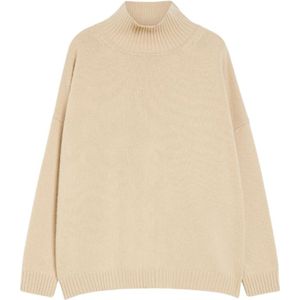 Weekend Max Mara, Dames, Truien, Beige, Maat: XS Wol,