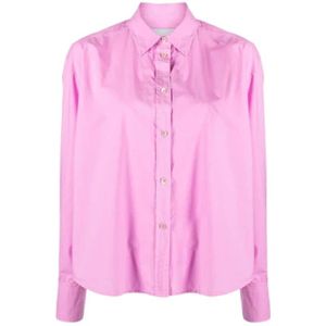 Forte Forte, Dames, Blouses & Shirts, Roze, Maat: M Katoen,
