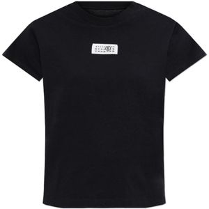 Maison Margiela - Logo Patch T-Shirt - Zwart - Katoen