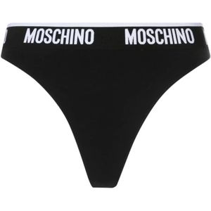 Moschino, Dames, Ondergoed, Zwart, Maat: S Katoen,