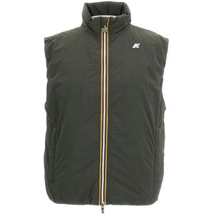 K-Way, Heren, Jassen, Groen, Maat: S Nylon,