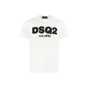 Dsquared2 Basis T-Shirt , White , Heren , Maat: XS