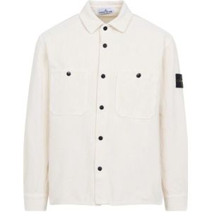 Stone Island - Licht Jack - Wit - Heren - Katoen