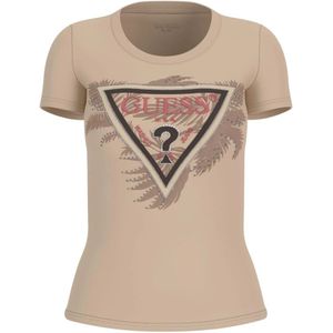 Guess, Dames, Tops, Beige, Maat: XS Katoen,