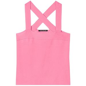 Luisa Cerano, Dames, Tops, Roze, Maat: M Viscose,