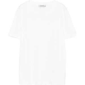 Max Mara, Dames, Tops, Wit, Maat: XS Katoen,