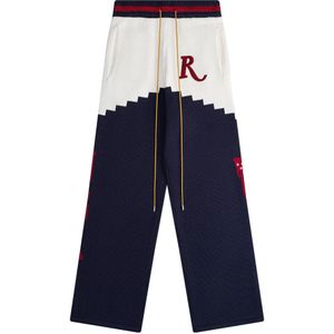 Rhude, Heren, Broeken, Blauw, Maat: L Leer,