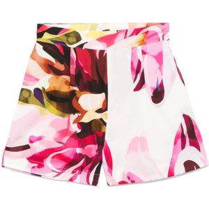 Amotea, Dames, Korte broeken, Veelkleurig, Maat: L Zijde,