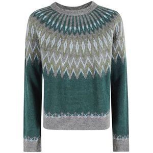 Roberto Collina, Dames, Truien, Veelkleurig, Maat: S