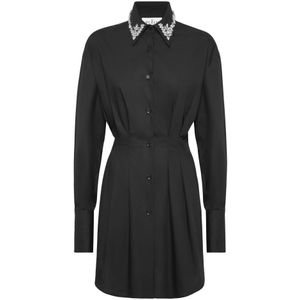 Philipp Plein, Dames, Jurken, Zwart, Maat: S Katoen,