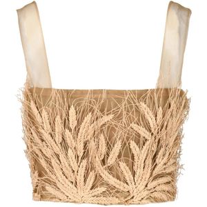 Dior, Dames, Tops, Beige, Maat: L Katoen,