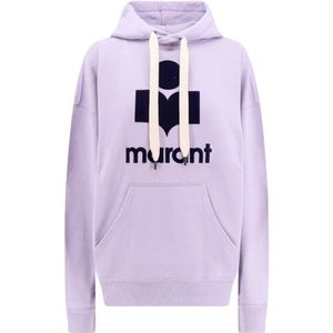 Marant Étoile - Sweater - Paars - Katoen - Met Capuchon En Zak