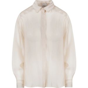 8Pm, Dames, Blouses & Shirts, Beige, Maat: XS Viscose,