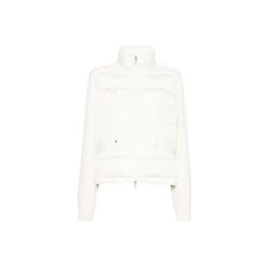 Moncler Witte Gewatteerde Donsjas , White , Dames , Maat: M