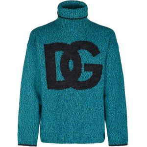 Dolce & Gabbana - Zeegroene Logo Jumper - Heren - Wolmix - Vesten