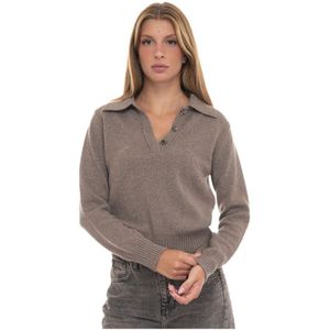 Vanisé, Dames, Truien, Bruin, Maat: XL Wol,