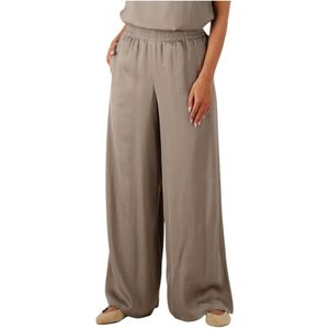 Drykorn - Broek - Beige - Katoen - Wijde Pijpen Design