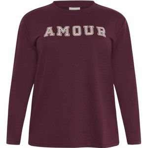 Kaffe Curve, Dames, Tops, Rood, Maat: M Katoen,