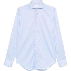 Xacus, Heren, Overhemden, Blauw, Maat: M Katoen,