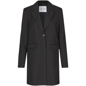 Samsøe Samsøe, Heren, Mantels, Zwart, Maat: XS Wol,