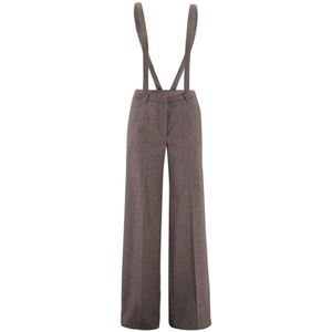 PT Torino, Dames, Jumpsuits & Playsuits, Bruin, Maat: 3XS Wol,