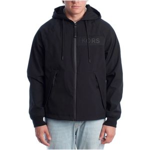 Michael Kors, Heren, Sweatshirts & Hoodies, Zwart, Maat: M Poliester,