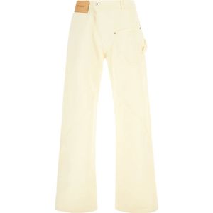 JW Anderson, Heren, Jeans, Geel, Maat: W34 Katoen,