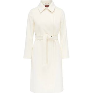 Max Mara Studio, Dames, Mantels, Wit, Maat: XS