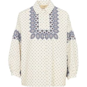 Weekend, Dames, Blouses & Shirts, Wit, Maat: S Katoen,