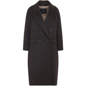 Max Mara, Dames, Mantels, Bruin, Maat: XS Kasjmier,