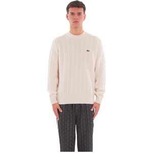 Lacoste, Heren, Truien, Beige, Maat: XL Wol,