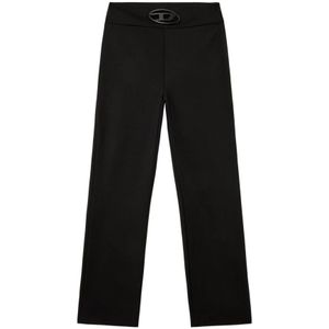 Diesel, Dames, Broeken, Zwart, Maat: 3XS Wol,