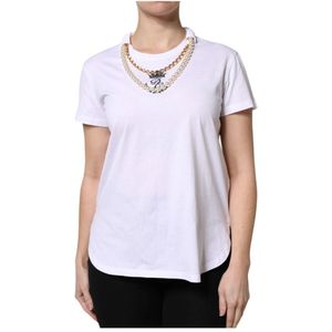 Dolce Gabbana - T-shirt - Wit - Ronde Hals - Katoen