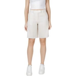 Vila, Dames, Korte broeken, Wit, Maat: M Nylon,