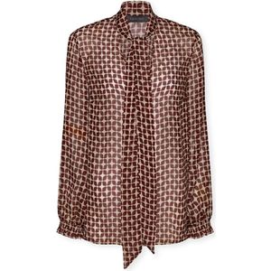 Elena Mirò, Dames, Blouses & Shirts, Rood, Maat: M Viscose,