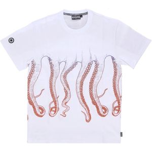 Octopus, Heren, Tops, Wit, Maat: XL Katoen,