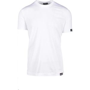 Dsquared2 Katoen Elastaan Ondergoed T-shirt , White , Heren , Maat: M