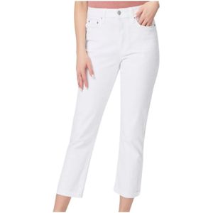 Paige, Dames, Jeans, Wit, Maat: W25 Katoen,