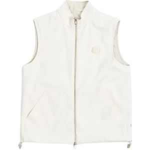 Moncler, Heren, Jassen, Wit, Maat: S Katoen,