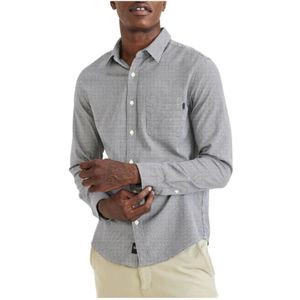 Dockers, Heren, Overhemden, Blauw, Maat: 2XL Katoen,