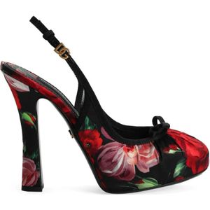 Dolce & Gabbana - Slingback Pumps - Veelkleurig - Bloemenprint